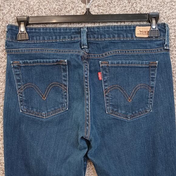 Levi’s 545 Jeans Size 8 Low Rise Bootcut Dark Wash Stretch - Picture 4 of 11